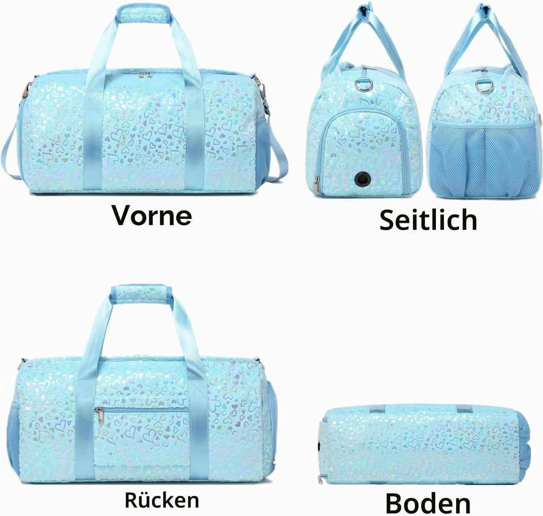 Reisetasche Kinder Sporttasche Kinder Mädchen Kleine Reisetasche Sporttaschen Saunatasche Schwimmtas