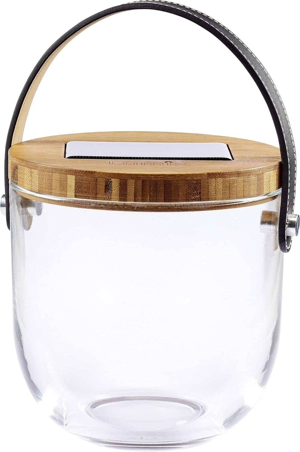 Lumix® LED-Solar-Laterne Deco Glas Basic 15cm mit USB-Anschluss und Touch-Funktion 1 Stück 22500, So