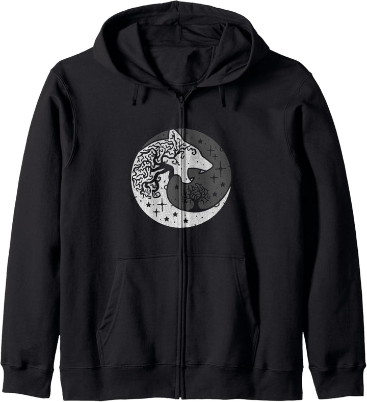 Geri und Freki Yggdrasil Odin Norse Mythology Thor Kapuzenjacke