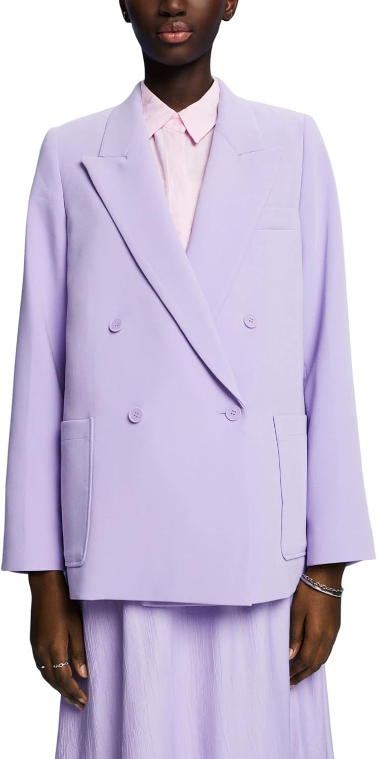 ESPRIT Damen Blazer 34 570/Lavender, 34 570/Lavender