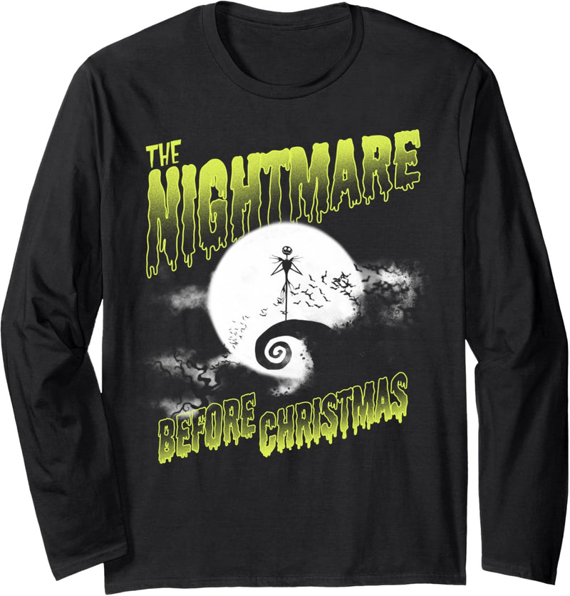 Nightmare Before Christmas Spooky Nightmare Hilltop Langarmshirt