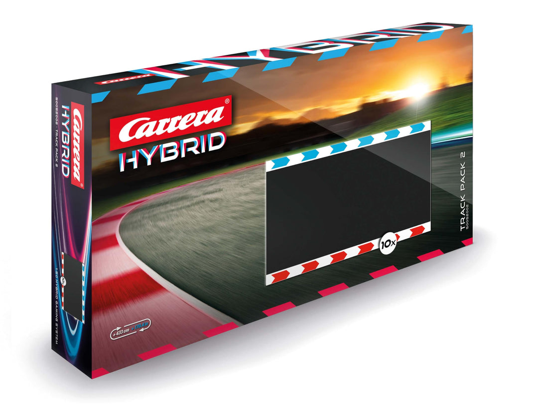 Carrera Hybrid Track Pack 2 – Erweiterungsset für Rennbahnen mit robustem Zubehör und zusätzlichen S