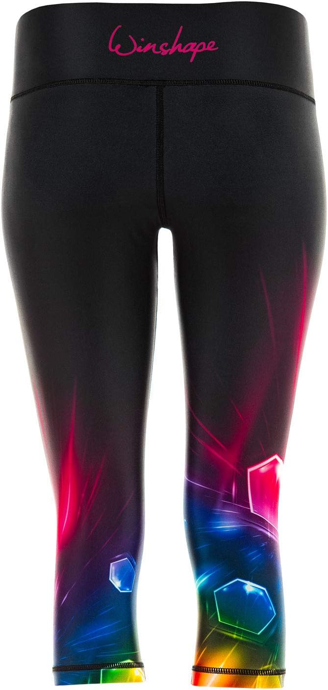 Winshape Damen Functional Power Shape 3/4-Tights Leggings Anti-Rutsch AEL202 Cosmic, Slim Style, Fit