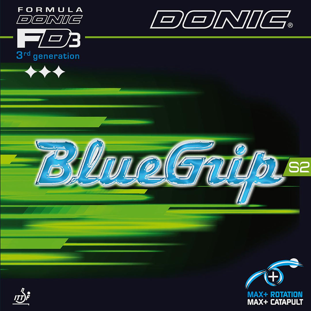 Donic Belag BlueGrip S2 rot 2,0 mm, rot 2,0 mm