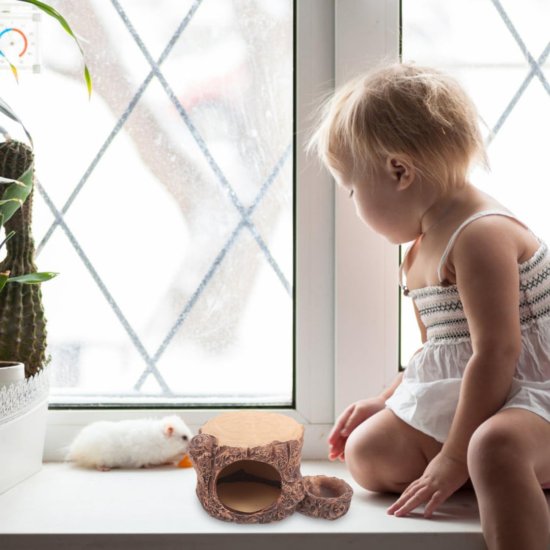 TOYANDONA Keramik Hamsterhaus mit Kühlendem Versteck für Kleine Haustiere und Erholsamen Schlaf