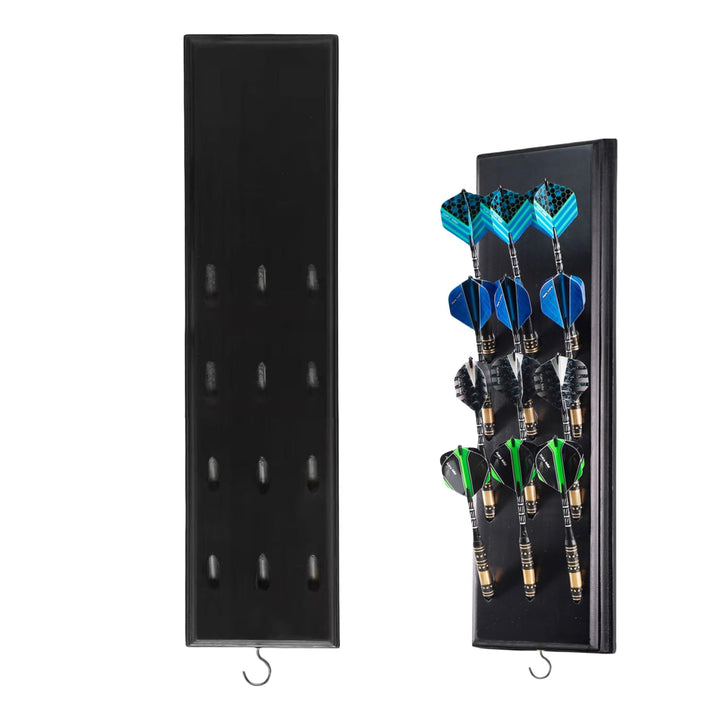 Dart Halter aus Holz für 12 Darts, Hochwertig Darthalter aus Holz, Praktische Dart Aufbewahrung, Wan