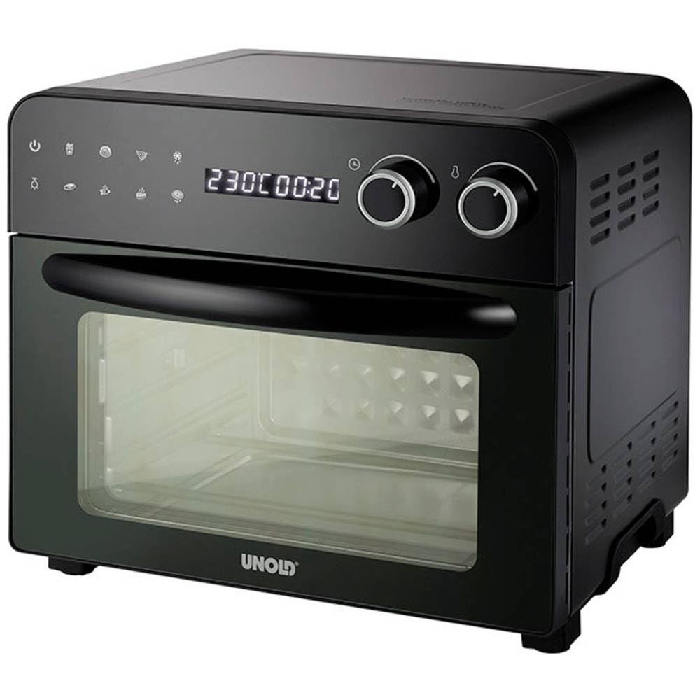 Unold 68895 Oven-Fryer Diamant - Ofen 23L, 1.700W 3 Garebenen, 8 Automatikprogrammen, 6 Edelstahl-He