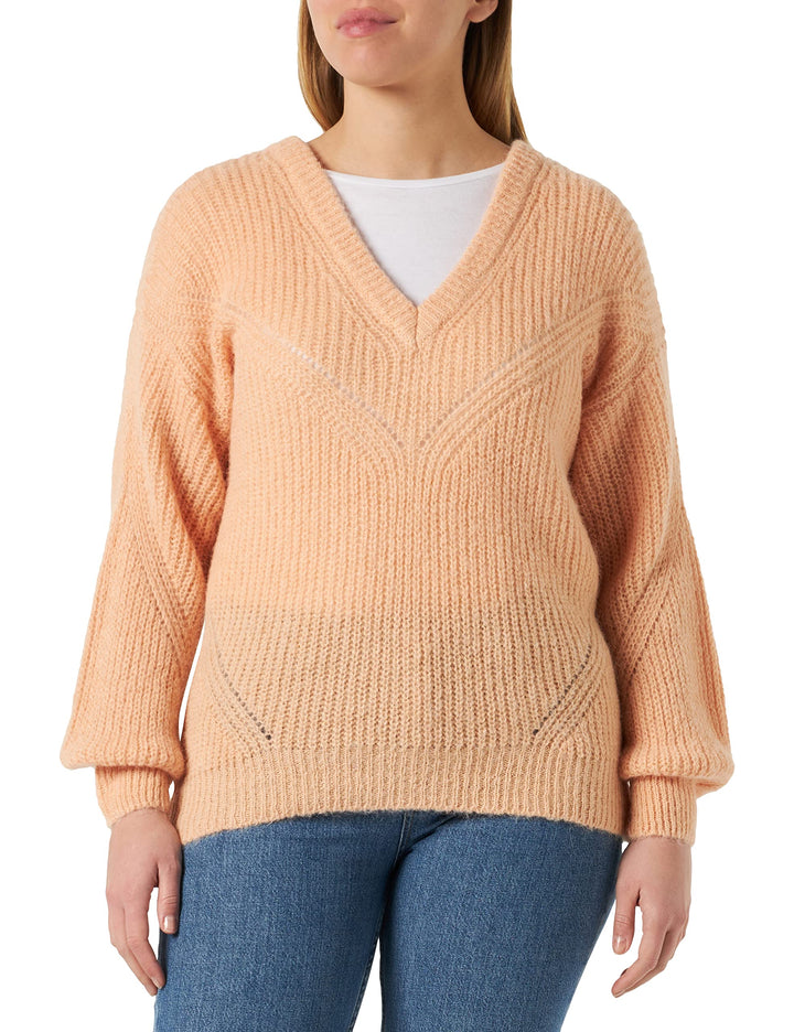 Morgan Damen Pullover XL Aprikose, XL Aprikose