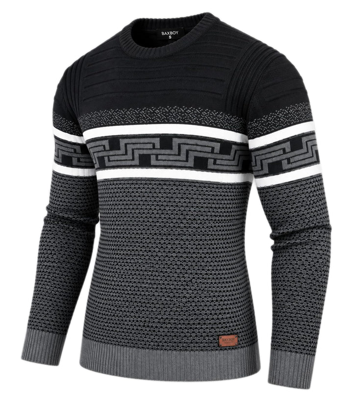 Baxboy Herren Strick-Pullover | Männer Winter-Pullover |stylischer Herren Strick-Pulli | Warmer Männ