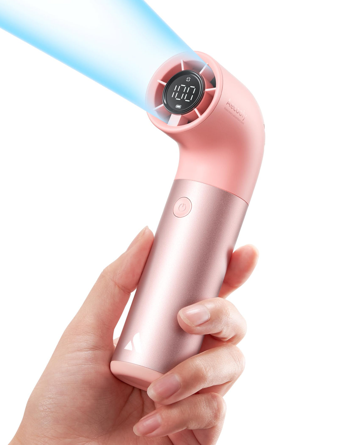 Aecooly Tragbarer Handventilator, Leistungsstarker Turbo-Lüfter mit 19000 U/min, Aero Pro, Bis zu 15