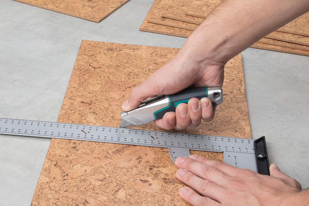 wolfcraft Profi-Dualklingen-Messer I 4200000 I Zum Schneiden von festen Materialien mit Trapez- oder