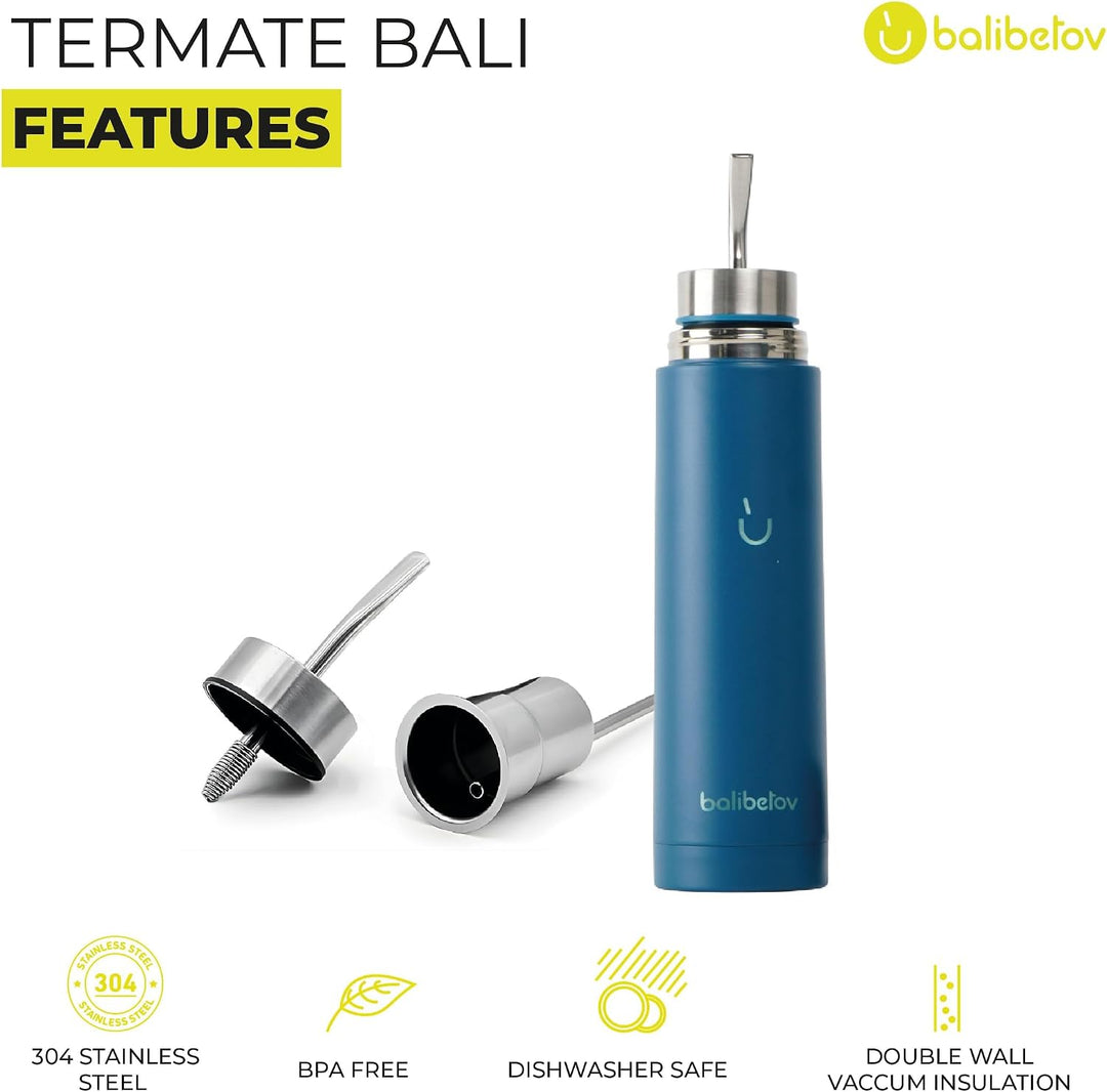 BALIBETOV 750 ml Selbstbedienende Yerba Mate Flasche – Auto-Cebante Mate-Becher – Doppelwandig Vakuu