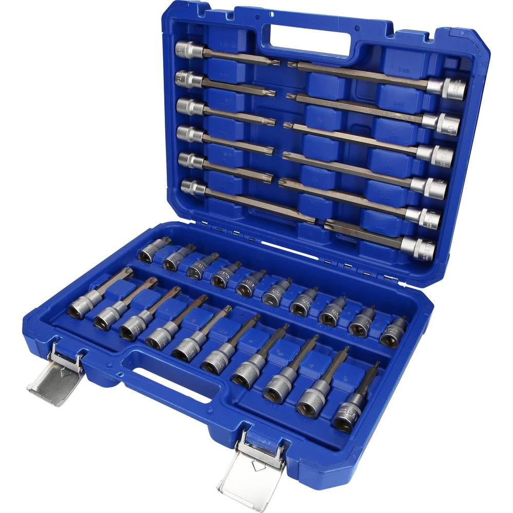 BRILLIANT TOOLS BT022532 1/2" Bit-Stecknuss-Satz, 32-tlg, Torx-Profil [Powered by KS TOOLS] 32-tlg.