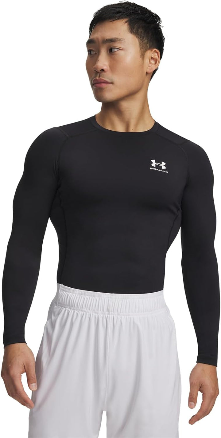 Under Armour Herren Armour HeatGear Compression Long-Sleeve T-Shirt Hemd, Blickdicht Schwarz XS, Sch