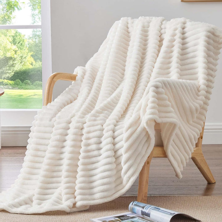 BEDELITE Fleece-Überwurfdecke für Couch, 300 g/m², weiche und warme, Flauschige Twin-Decke, dekorati