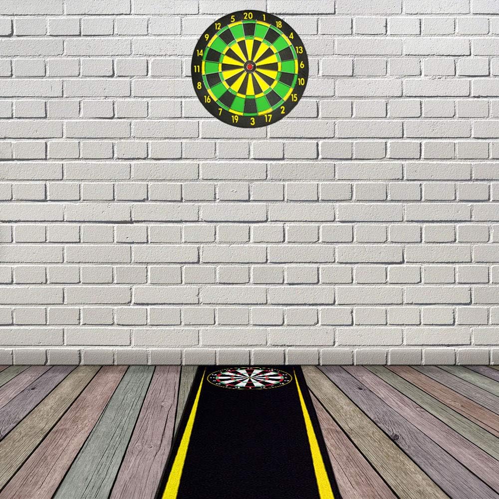 Kingpower Dart Teppich Matte Gelb Steeldart Dartpfeile Dartboard Zubehör Dartteppich Target Oche Dar