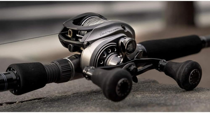 Abu Garcia Revo Beast Low Profile Baitcastrolle – Süsswasser-Raubfischrolle für grosse Hechte, Zande