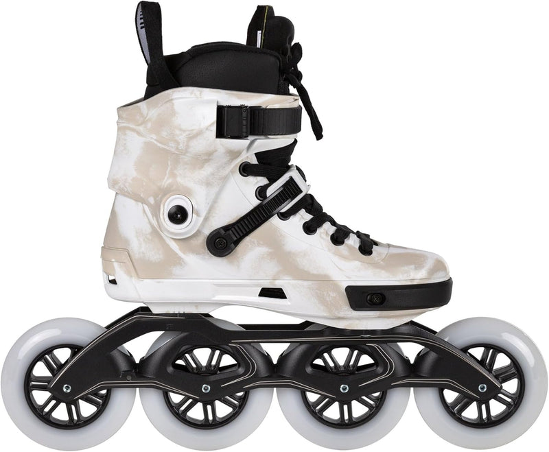 Powerslide Inline Skate Next Marble White 110, für Urban und Fitness, für Damen und Herren