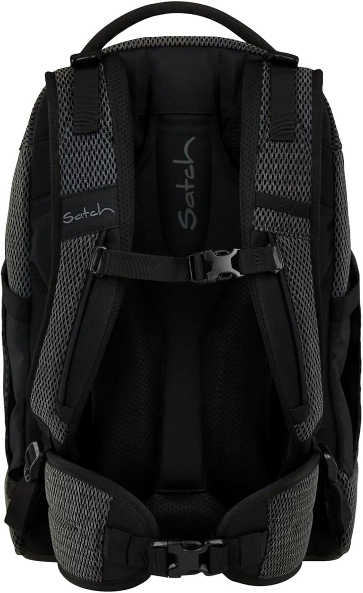 Satch Pack Set Set 4 teilig ab 5. Klasse ergonomisch 30L Stauraum mit Schlamperbox Trinkflasche Spor