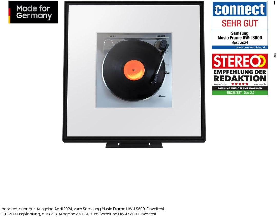 Samsung Music Frame HW-LS60D Soundbar für TV-Geräte, Music Frame Design im Bilderrahmen-Stil, Blueto