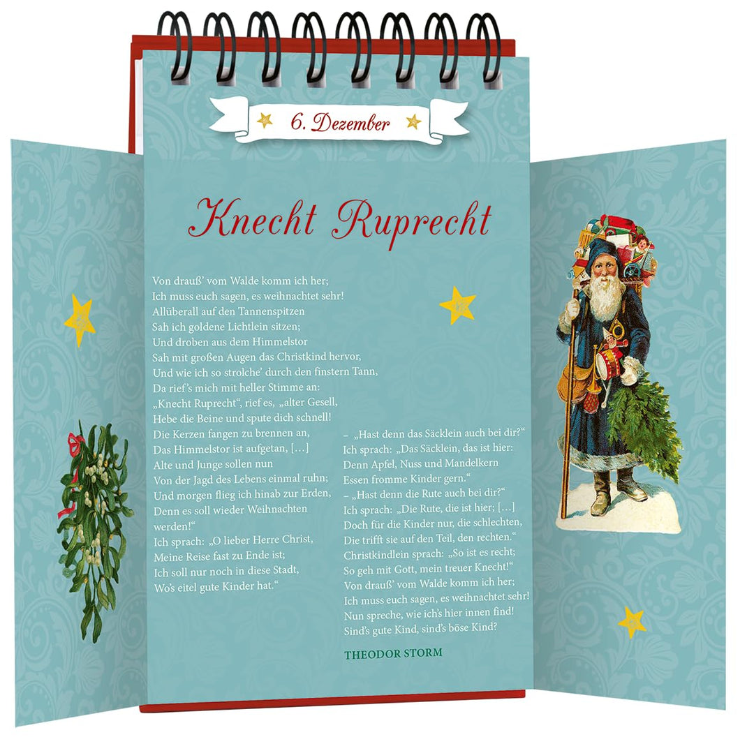 Wie so weit und still die Welt: Ein nostalgischer Adventskalender (Adventskalender für Erwachsene: N