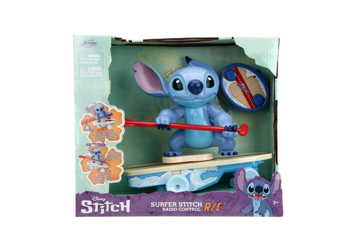 Jada Disney Stitch Surfer – Charakter dreht Sich um 360 ° – aufsteht von alleine – offiziell lizenzi