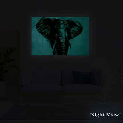 Startonight Leinwand Wandkunst – Alter Elefant – Kunstwerk Fertig zum Aufhängen für Wohnzimmer Gross