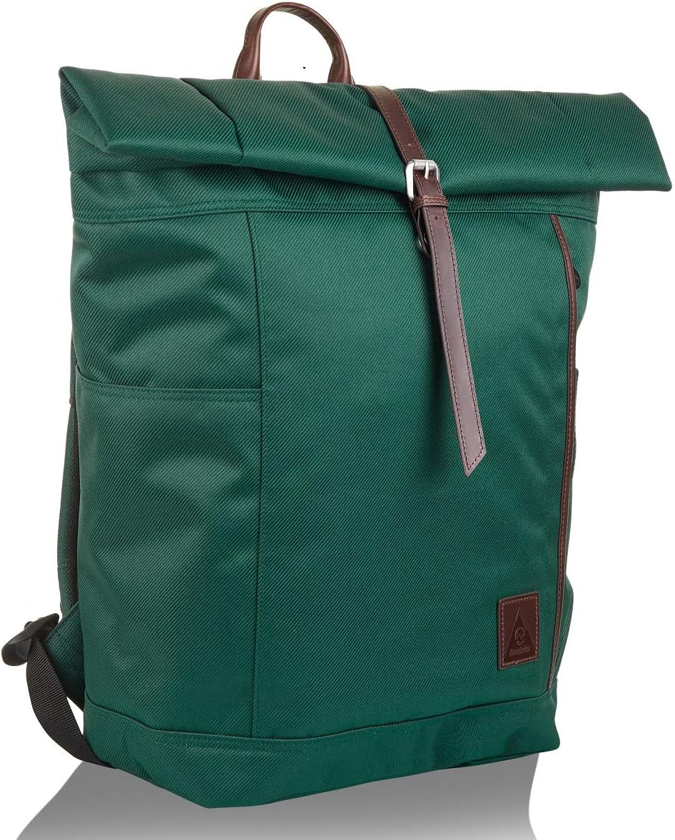 INVICTA Urban Lux: Rolltop Rucksack, praktisch & unisex, mit Laptopfach für Uni, Arbeit, Reise & Fah