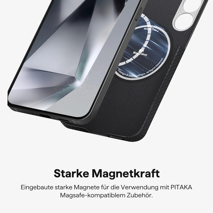pitaka Hülle für Samsung Galaxy S25 Plus Ultradünne Handyhülle Magnetische und Kratzfeste Schutzhüll