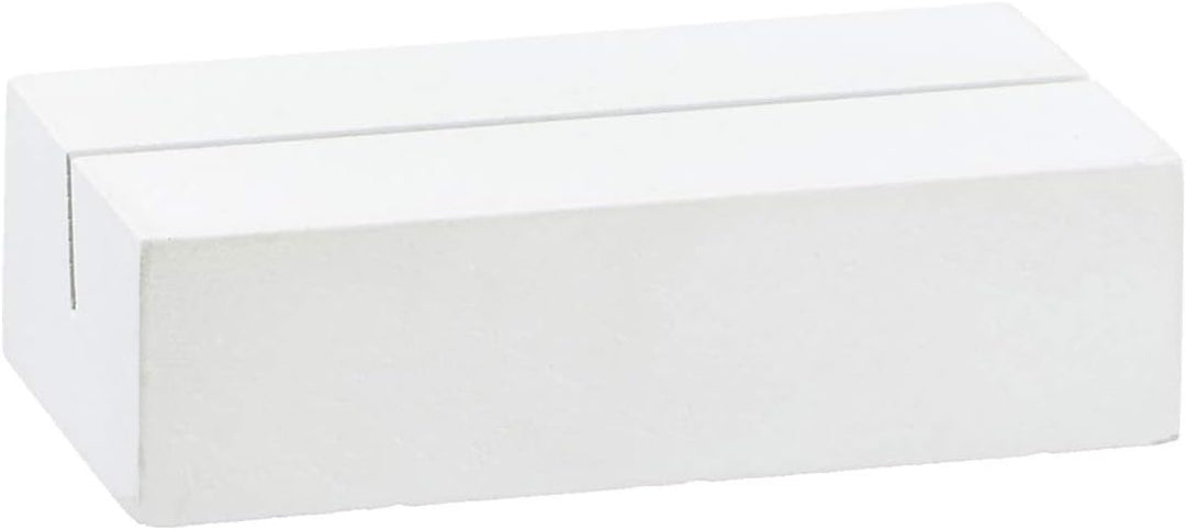 Kartenhalter Tischkartenhalter Menükartenhalter aus Holz weiss - ideal für die Hochzeit (12), 12