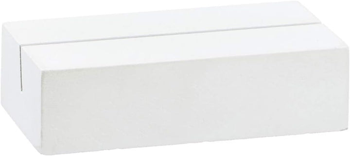 Kartenhalter Tischkartenhalter Menükartenhalter aus Holz weiss - ideal für die Hochzeit (12), 12
