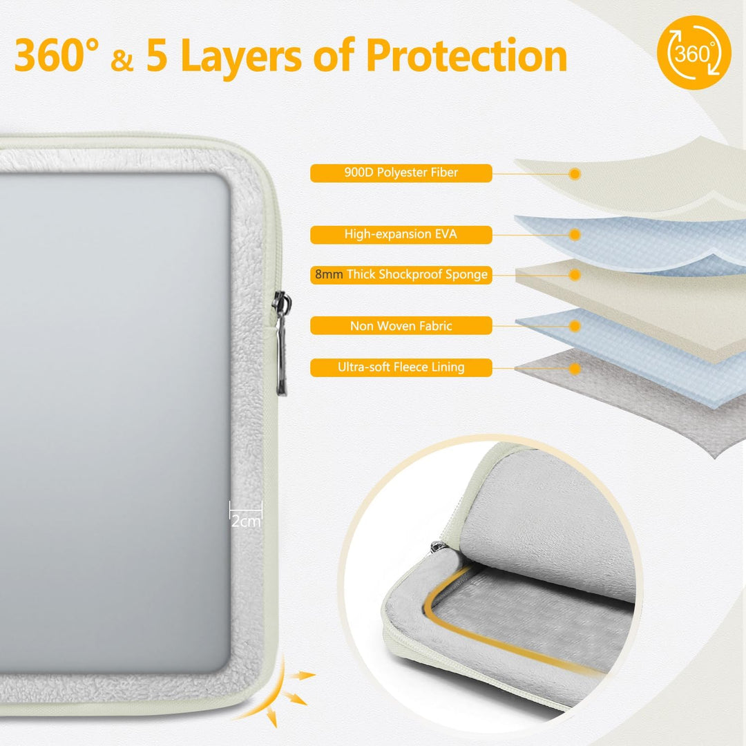 HYZUO 13 Zoll Laptop Tasche Set für MacBook Air 13 M4/M3/M2/M1 2025-2018, MacBook Pro 13 M2/M1 2025-