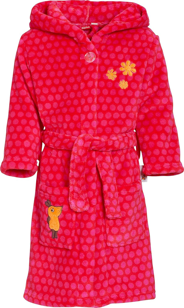 Playshoes Unisex Kinder Fleece-Bademantel Morgenmantel 134-140 pink Die Maus, 134-140 pink Die Maus
