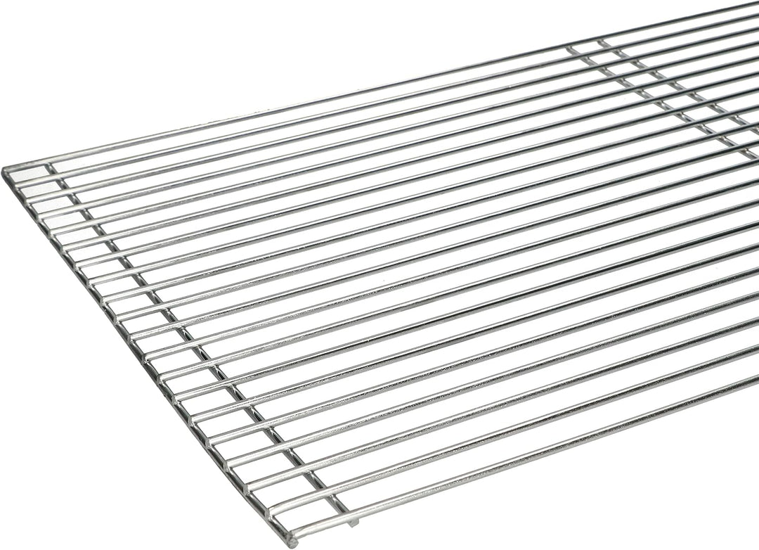 KOTARBAU® Edelstahl Grillrost Eckig 68x40 cm + Stahlbürsten zum Reinigen, 68x40 cm