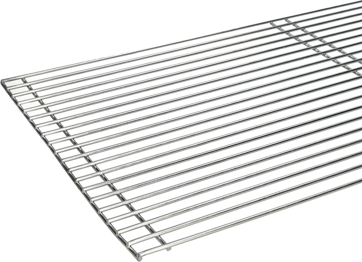KOTARBAU® Edelstahl Grillrost Eckig 68x40 cm + Stahlbürsten zum Reinigen, 68x40 cm