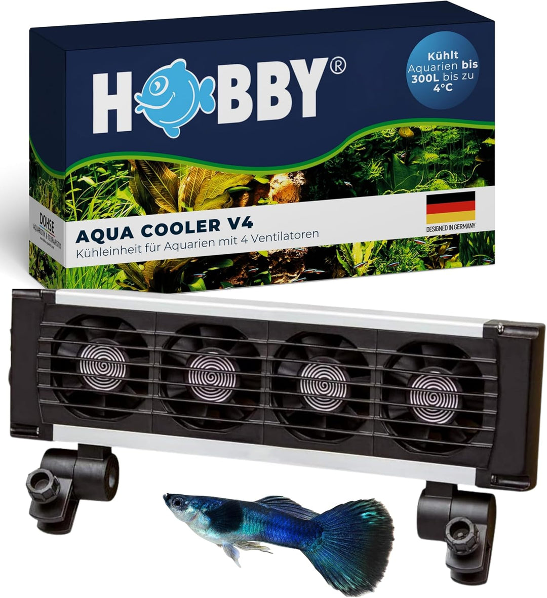 Hobby Aqua Cooler V4 4 Ventilatoren schwarz, 4 Ventilatoren schwarz