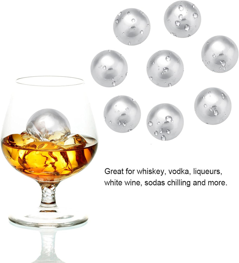 Whisky Ice Chiller Stones Edelstahl Eiskugeln Wiederverwendbare Wein Whisky Drinking Stones mit gefr