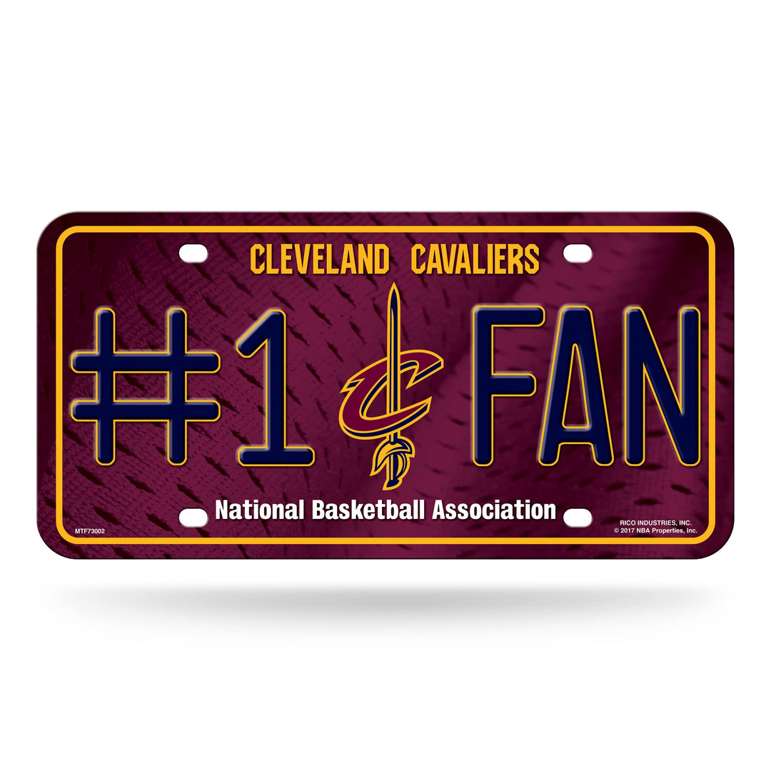 NBA #1 Fan Metall Kennzeichenanhänger Cleveland Cavaliers, Cleveland Cavaliers