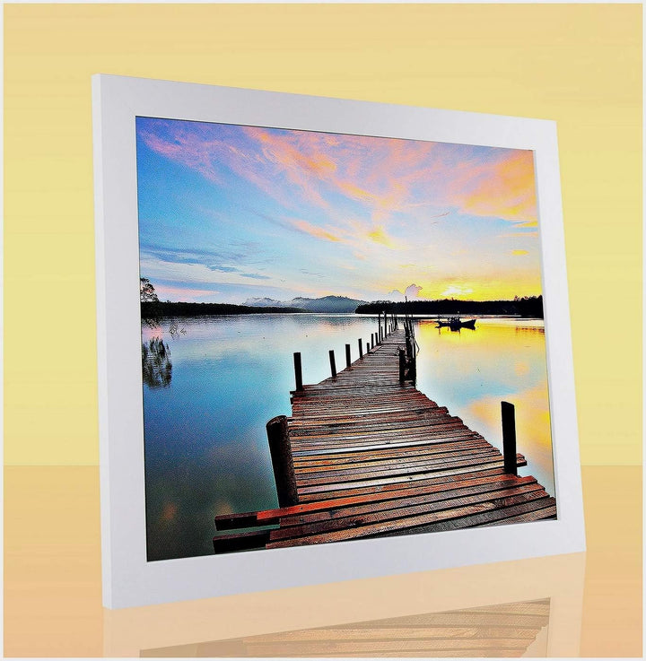 Monzetta Deluxe Bilderrahmen Posterrahmen 35x94 cm Weiss matt cm Schritt Formatwahl 94x35 cm RW weis