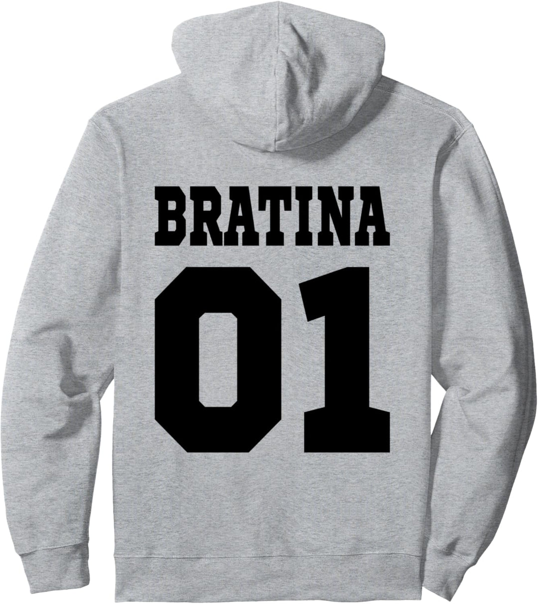 Bratina Russland Schwester Russisch Frau Freundin Russia Pullover Hoodie