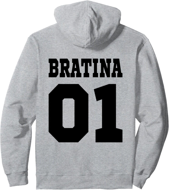 Bratina Russland Schwester Russisch Frau Freundin Russia Pullover Hoodie