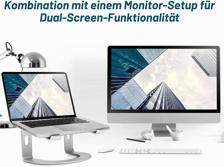 Konsol Laptop ständer Ergonomisch Aluminium Notebook Ständer, Demontierbar, Tragbarer, Riser Kompati