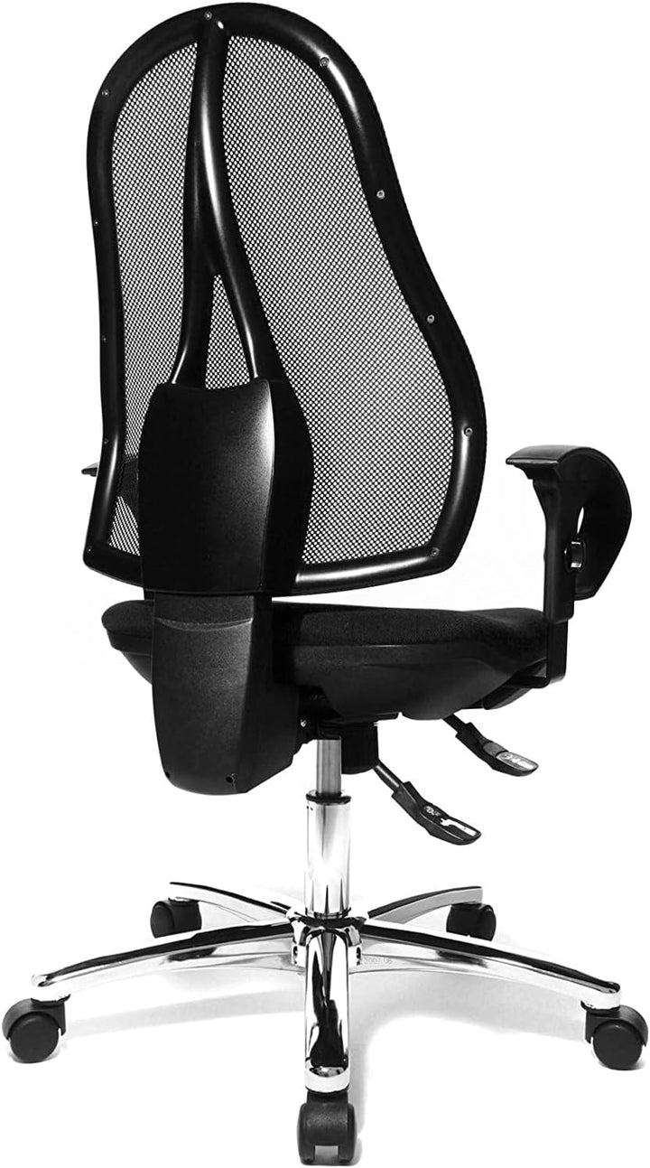 Topstar Open Point SY Deluxe, ergonomischer Syncro-Bandscheiben-Drehstuhl, Bürostuhl, Schreibtischst