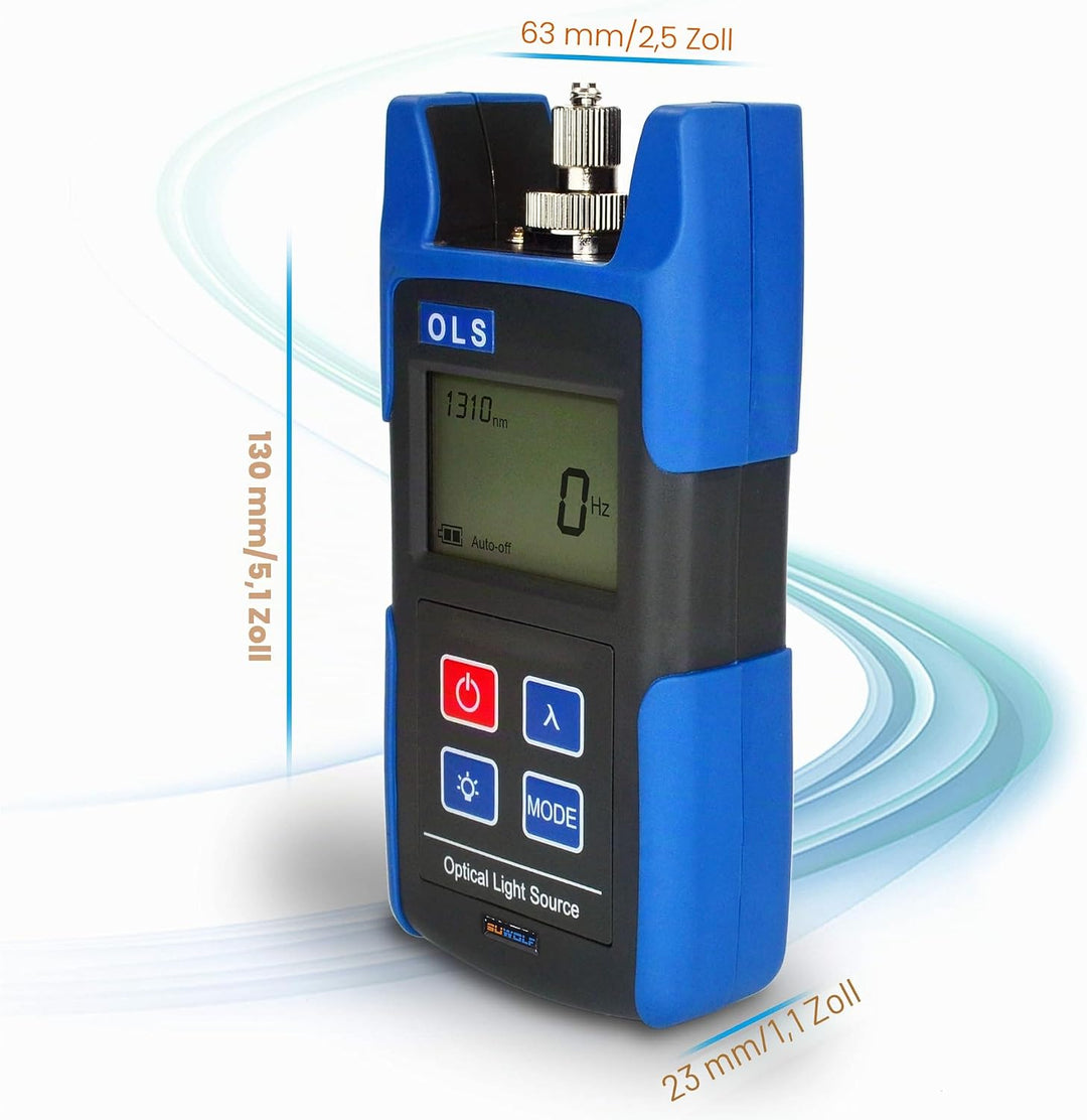 SUWOLF 1310/1550nm Tragbar FTTH Mini Fiber Optical Laser Light Source,Lwl messgerät/Glasfasertester/