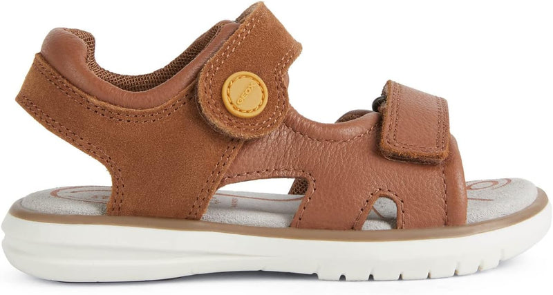 Geox Mädchen J Maratea Boy Sandalen, 26 EU Brown Dk Yellow