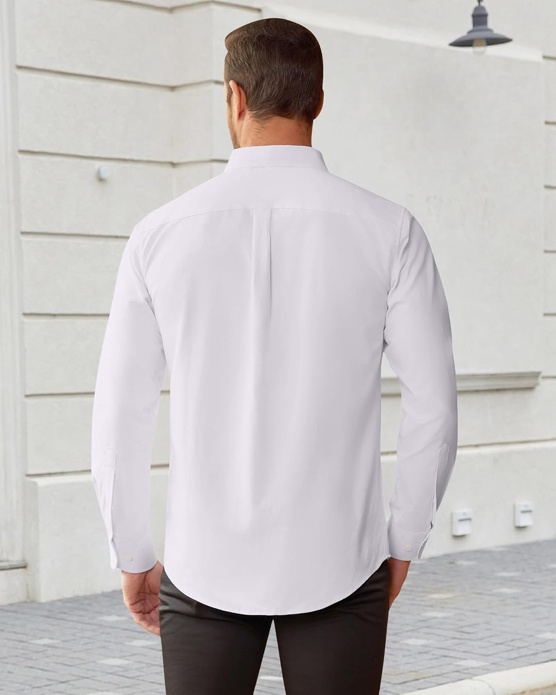 J.VER Oxford Herren Hemd Bügelfrei Regular Fit Hemd Langarm Casual Hemd aus Oxford Button down Hemd