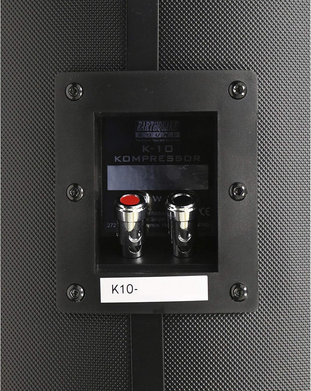 Earthquake Sound K-10 25,4 cm (10 Zoll), 800 W, 4 Ohm Kompressor-Subwoofer-Röhre, Black