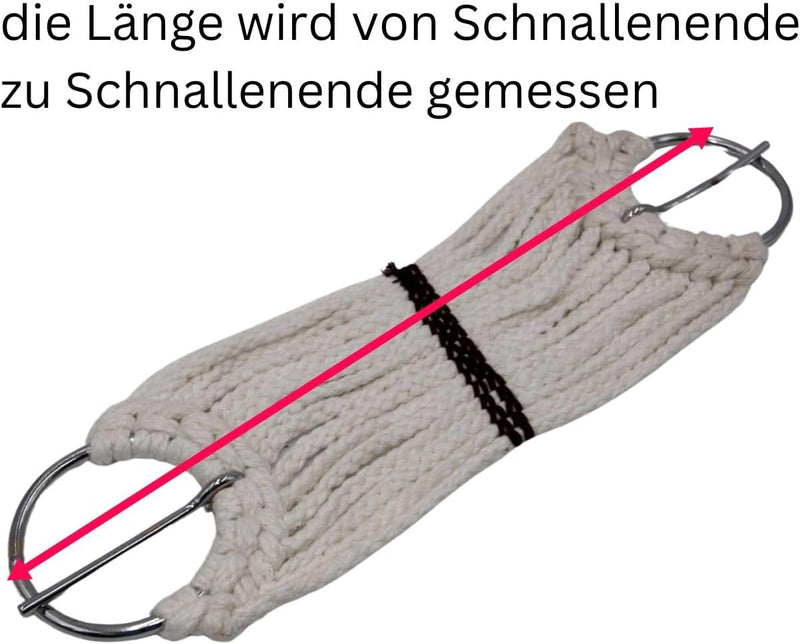 AMKA Western Sattelgurt Schnurengurt für Shetty Pony in 45, 51 oder 56 cm Länge 22, 22