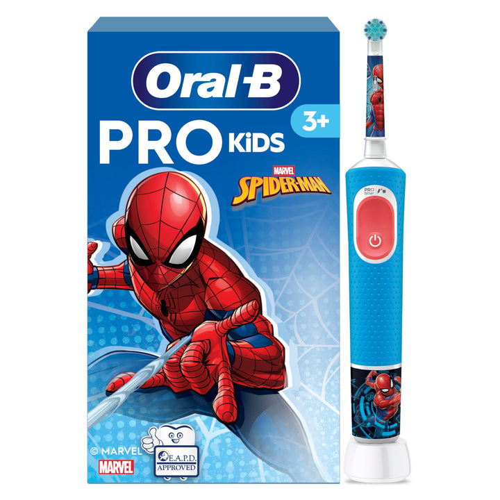 Oral-B Pro Kids Spiderman Elektrische Zahnbürste/Electric Toothbrush für Kinder ab 3 Jahren, inklusi