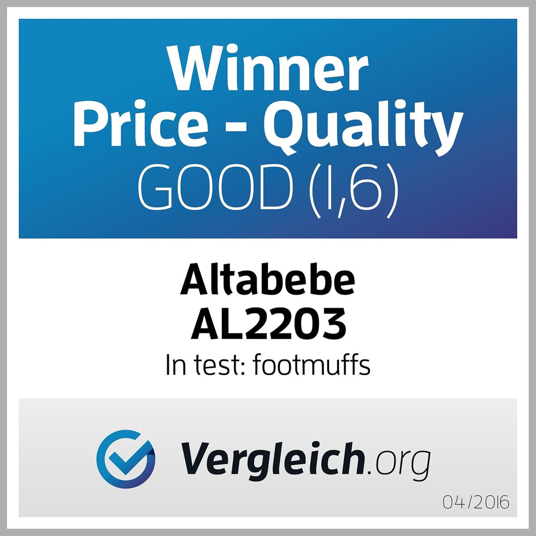 Altabebe AL2203-03 Winterfusssack Active Kollektion für Kinderwagen, schwarz